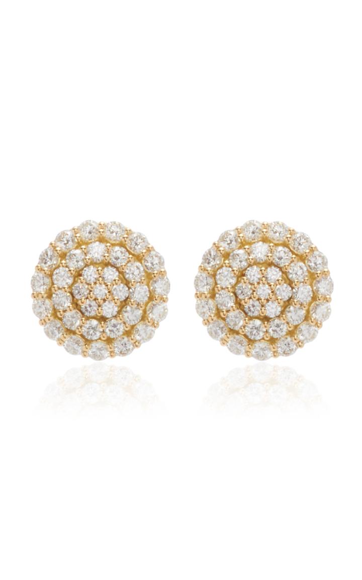 Moda Operandi Melissa Kaye 18k Yellow Gold Aria Button Stud