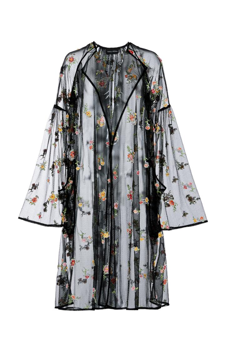 Moda Operandi Rahul Mishra Floral-embroidered Tulle Jacket Size: 36