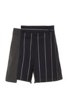 Monse Pinstripe Wool Mini Short
