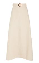 Moda Operandi Faithfull The Brand Devon Belted Linen Midi Skirt