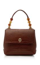 Imago-a Carr Croc-embossed Leather Top Handle Bag