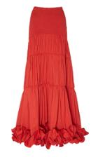 Johanna Ortiz Fleur De Geisha Stretch Cotton Poplin Skirt