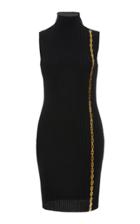 Versace Sleeveless Ribbed Knit Dress