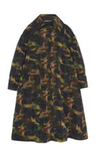 Rochas Oversized Broken Camoflauge Military Coat