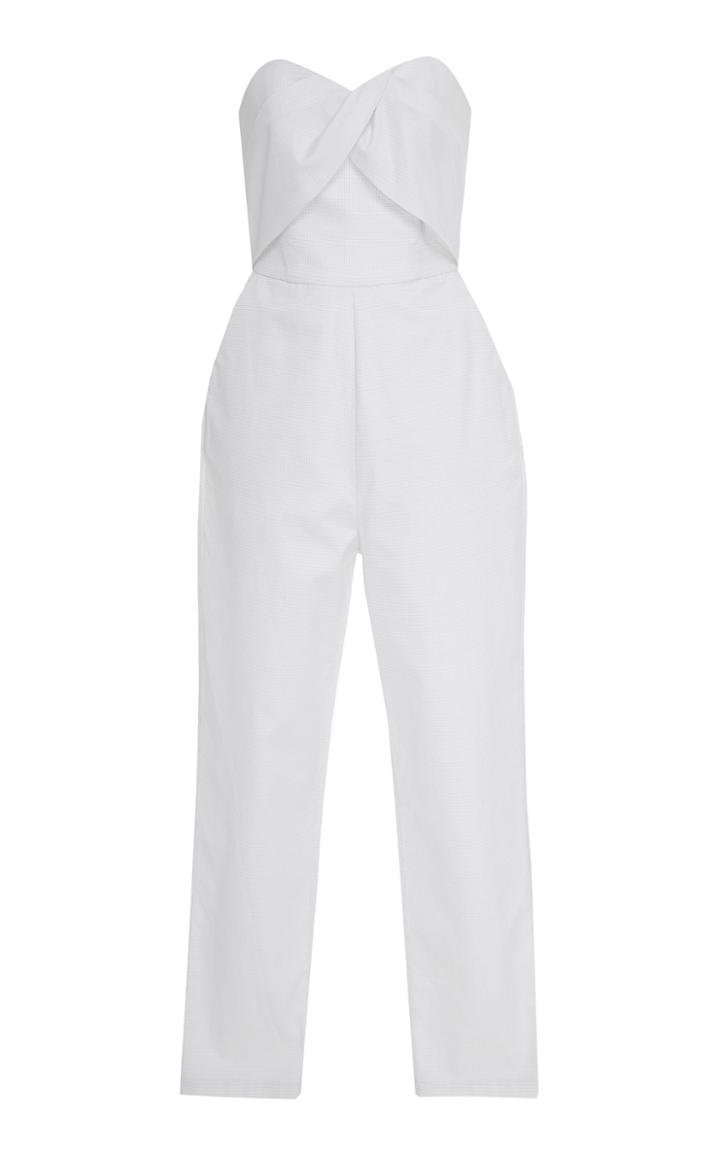 Zeynep Aray Strapless Cotton Jumpsuit