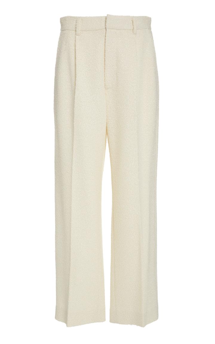 Deveaux Nicola Boucl Straight-leg Pants