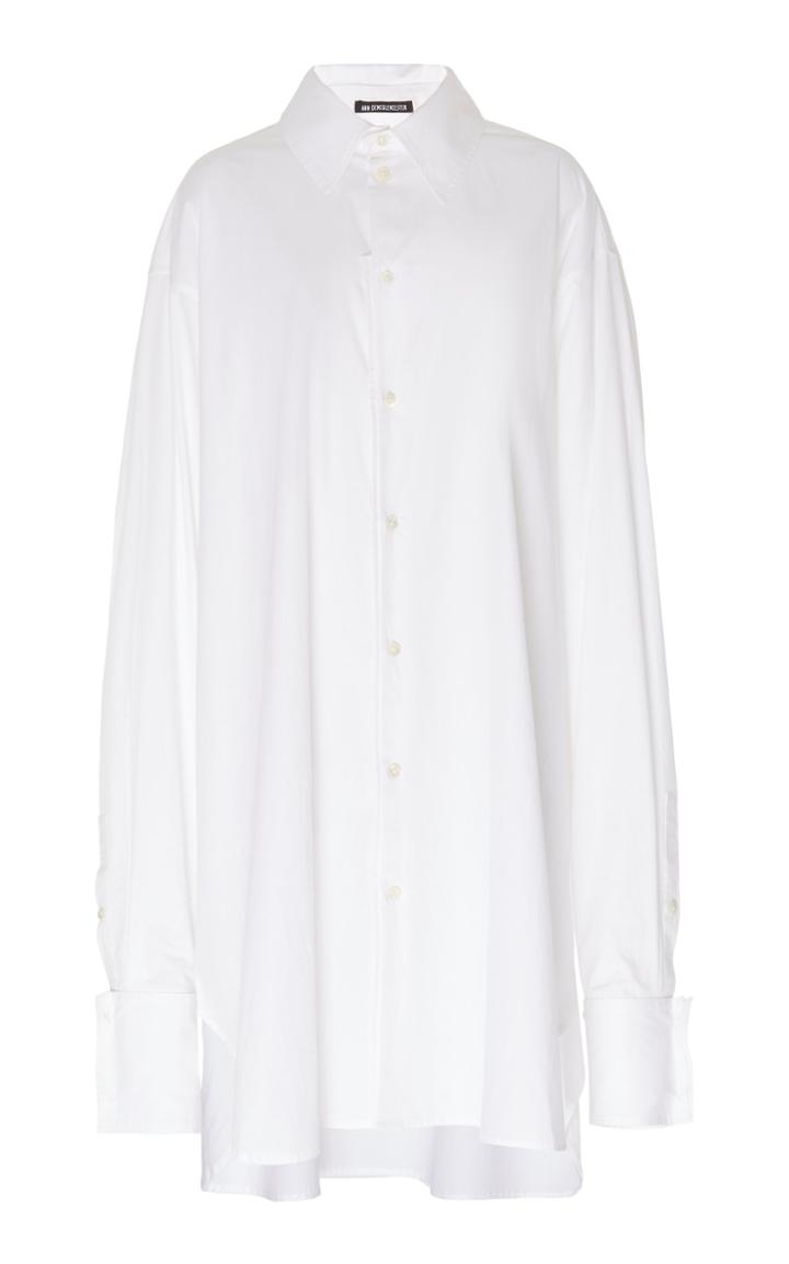 Ann Demeulemeester Oversized Cotton-poplin Shirt