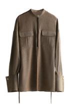 Moda Operandi Gia Studios Oversized Linen-cotton Shirt