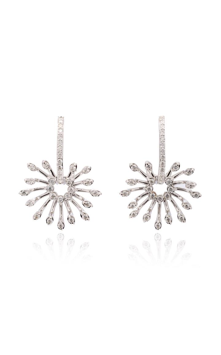 Hueb M'o Exclusive Starburst Diamond Drop Earrings