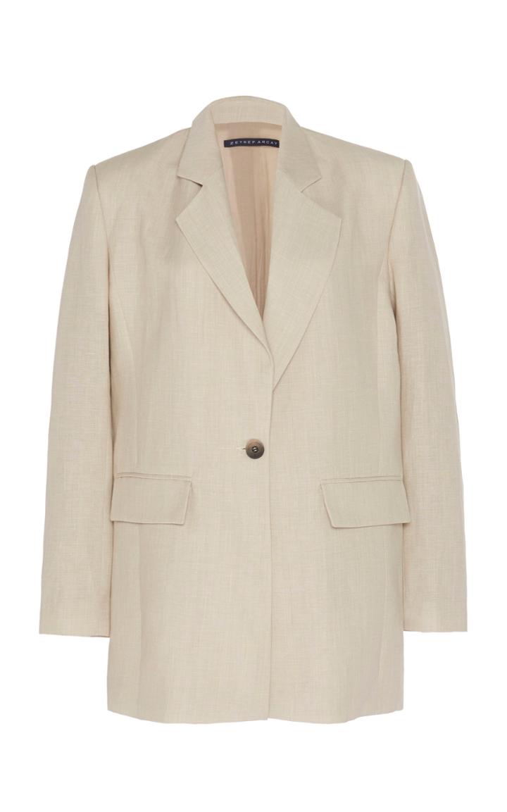 Zeynep Aray Linen Blend Blazer