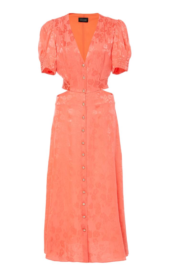 Saloni Lea Cutout Midi Dress