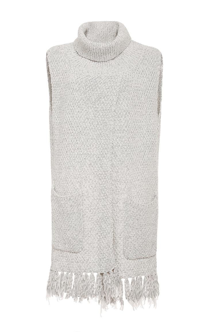 Thakoon Addition Wool Crossover Sleeveless Pullover