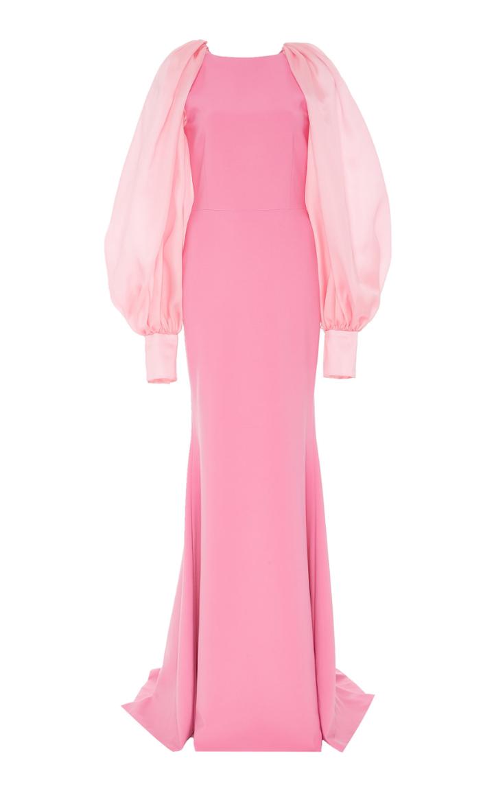 Christian Siriano Organza Sleeve Gown