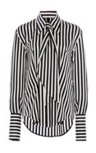 Moda Operandi Petar Petrov Chablis Striped Silk Top Size: 32