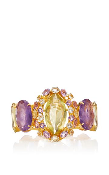 Bounkit Amethyst And Lemon Quartz Cuff