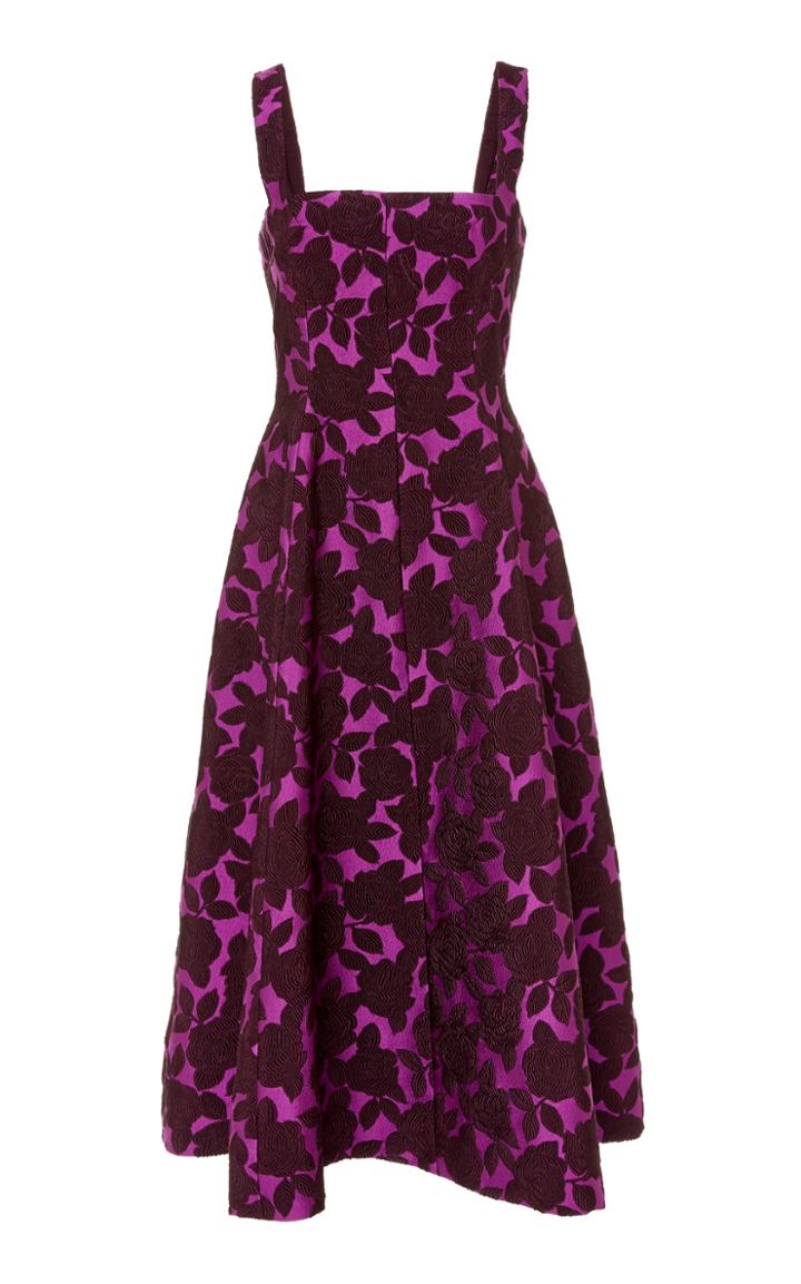 Lela Rose Square Neck Dress