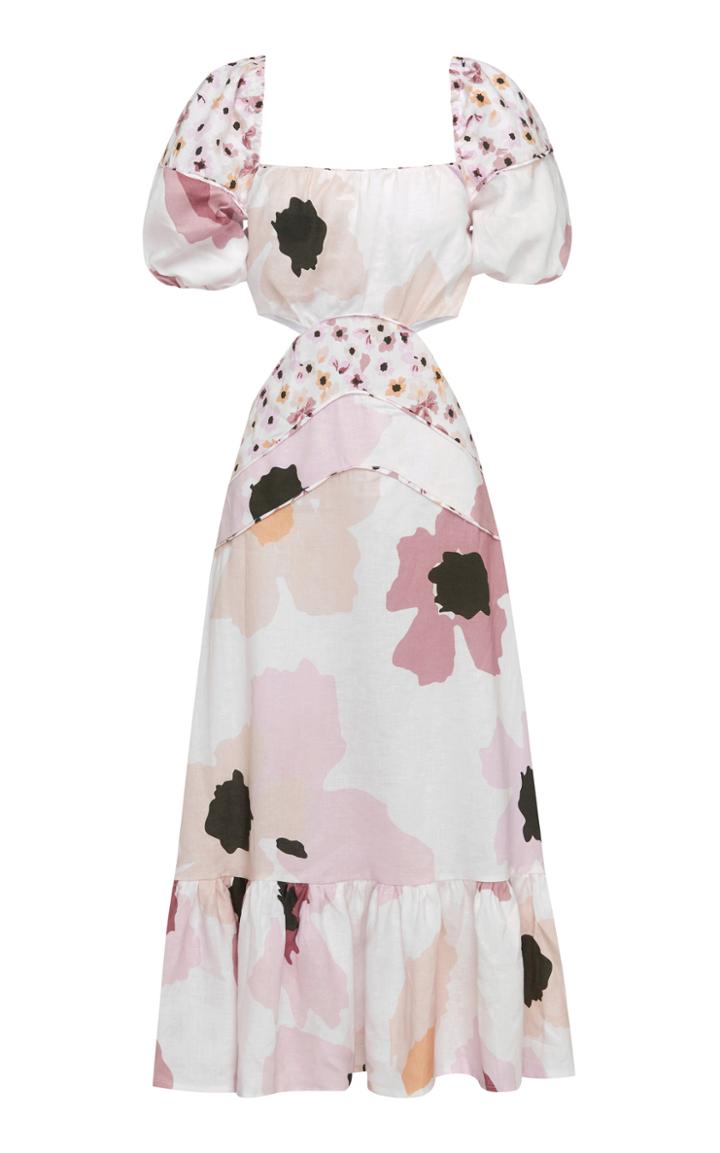 Peony Soiree Cut Out Dress
