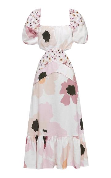 Peony Soiree Cut Out Dress