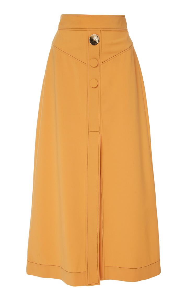 Ellery Homework Wool Midi Skirt