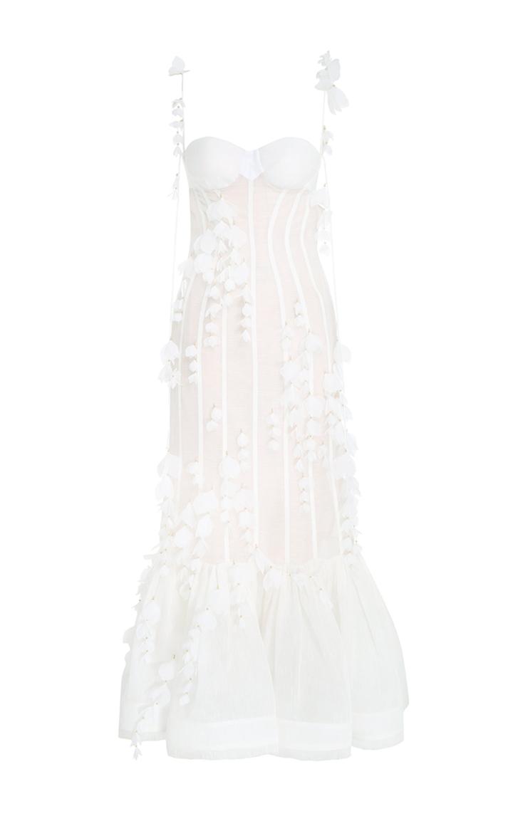 Moda Operandi Zimmermann Botanica Silk-linen Petal Gown