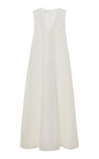 Moda Operandi Co Linen-cotton Trapeze Maxi Dress Size: Xs