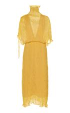 Ellery Santorini Sheer Pliss Midi Dress