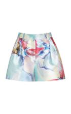 Moda Operandi Zuhair Murad Petal Printed Mini Shorts Size: 32