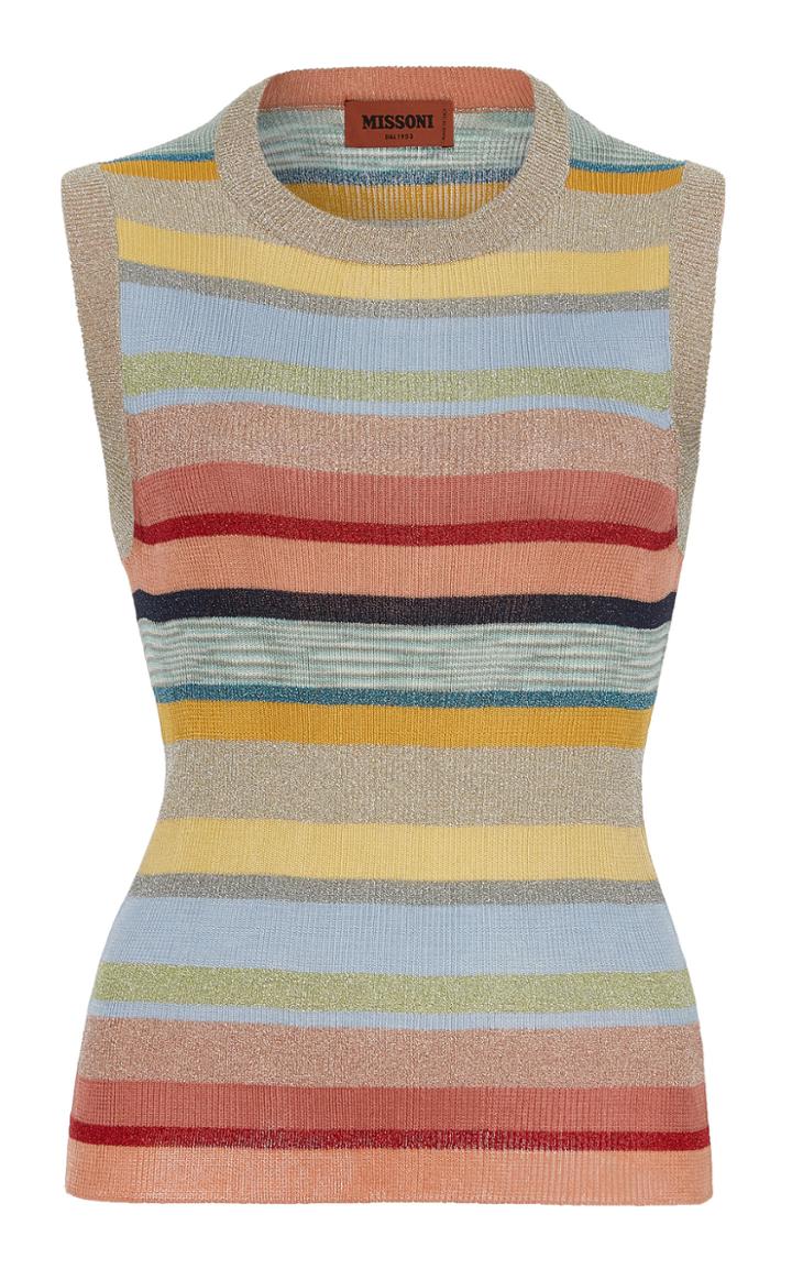 Missoni Striped Fitted Tank Top