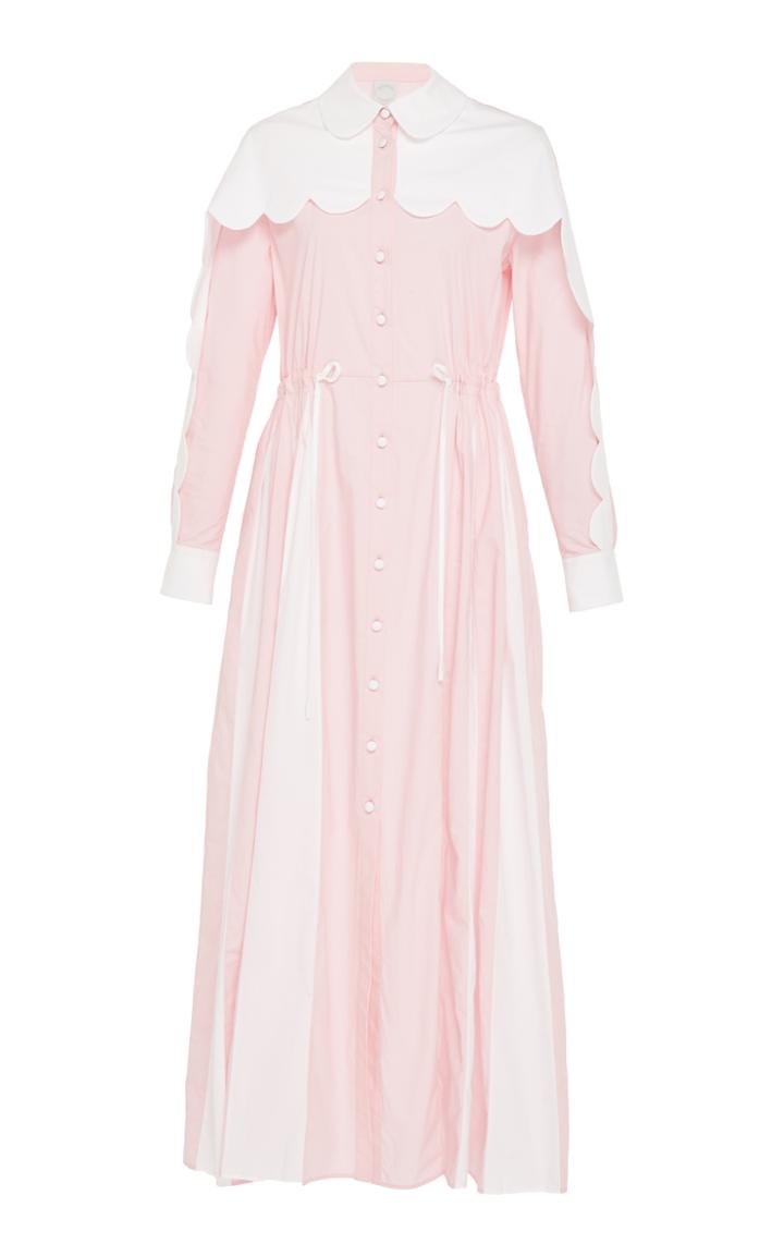 Huishan Zhang Bo Scallop Shirt Dress