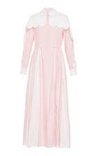 Huishan Zhang Bo Scallop Shirt Dress