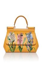 Dolce & Gabbana Dauphine Floral-print Leather Shoulder Bag