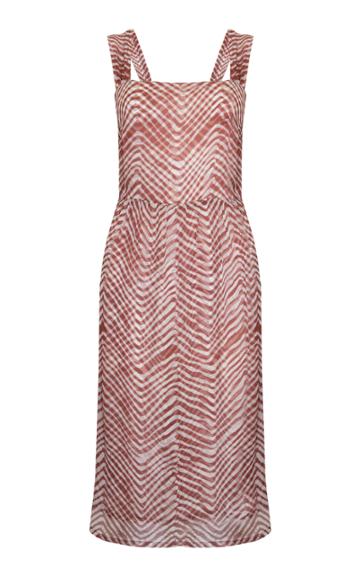 Cloe Cassandro Pinafore Silk Midi Dress