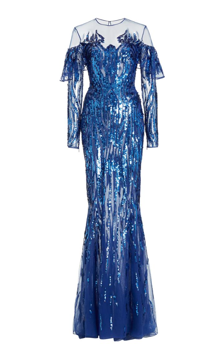 Moda Operandi Zuhair Murad Chimera Sequined Gown