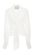 Alexis Dulani Draped Long Sleeve Top