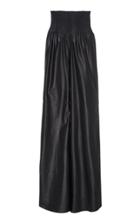Cushnie Leather High-rise Wide-leg Pants