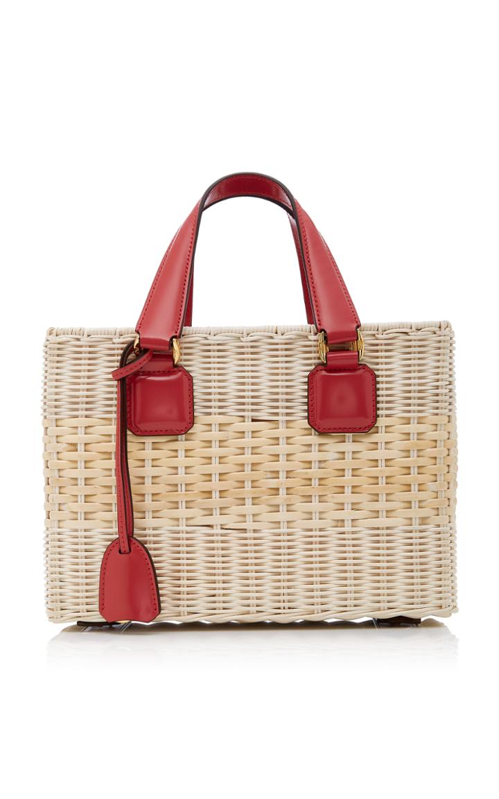 Mark Cross Rattan Small Manray Tote