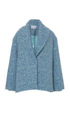 Luisa Beccaria Oversized Floral Jacquard Jacket