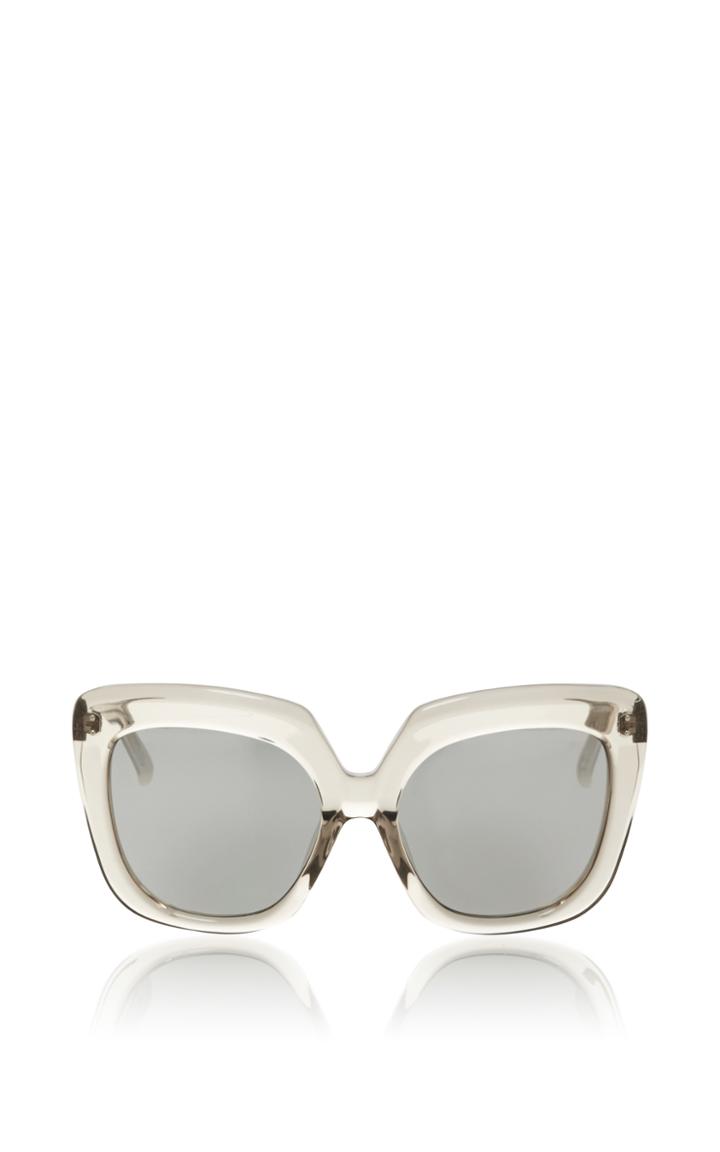 Linda Farrow Grey Lucite Sunglasses