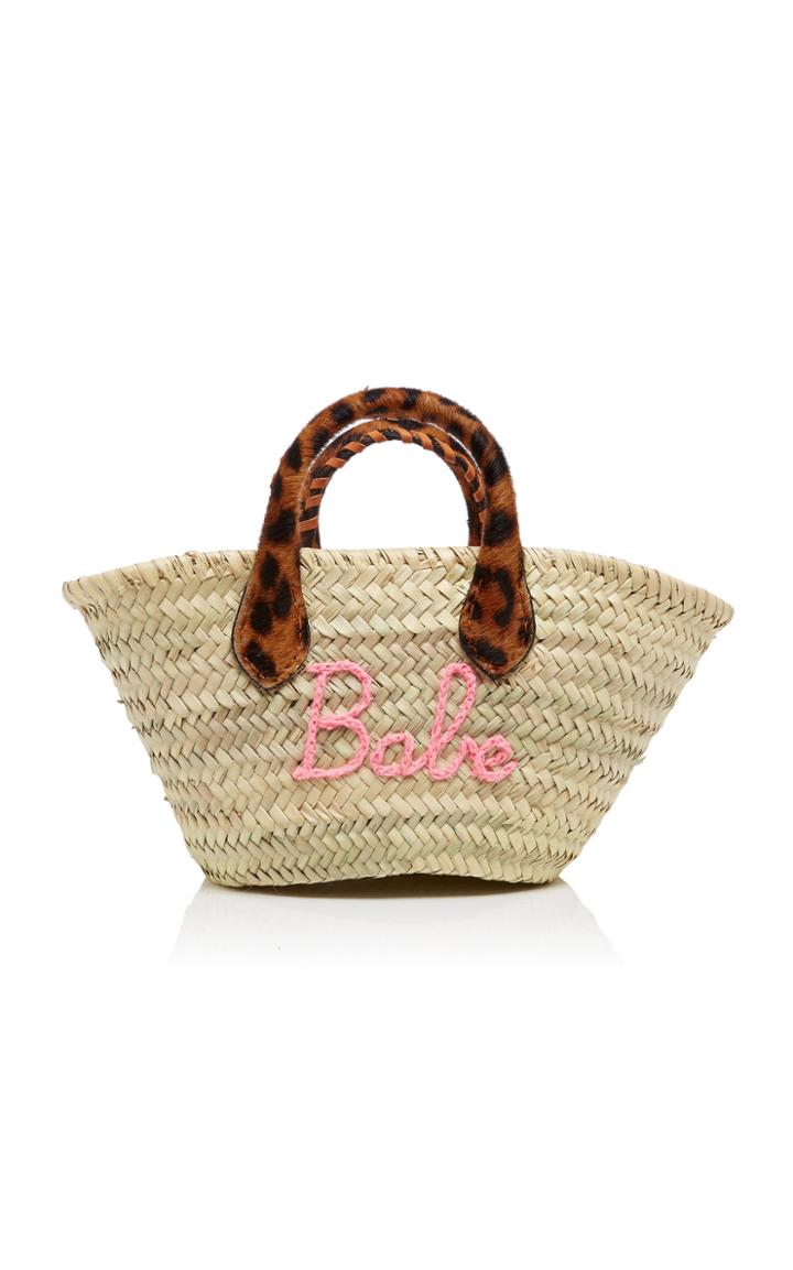 Poolside Babe Mini Market Straw Tote