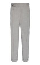 Isaia Single Pleat Double Waistband Dress Trouser With Sidetabs
