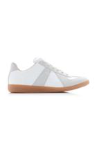Maison Margiela Replica Suede-paneled Leather Low-top Sneakers