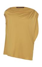 Moda Operandi Martin Grant Asymmetric Drape-effect Jersey Top Size: 34