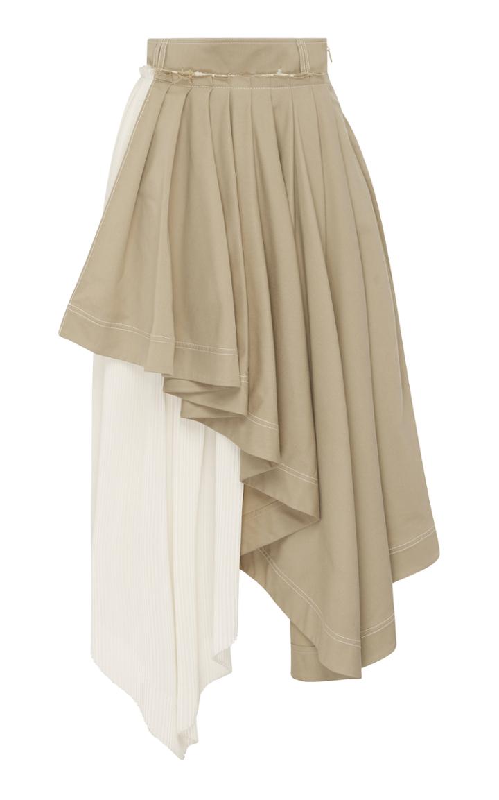 Moda Operandi Aje Consonance Two-tone Crepe Skirt