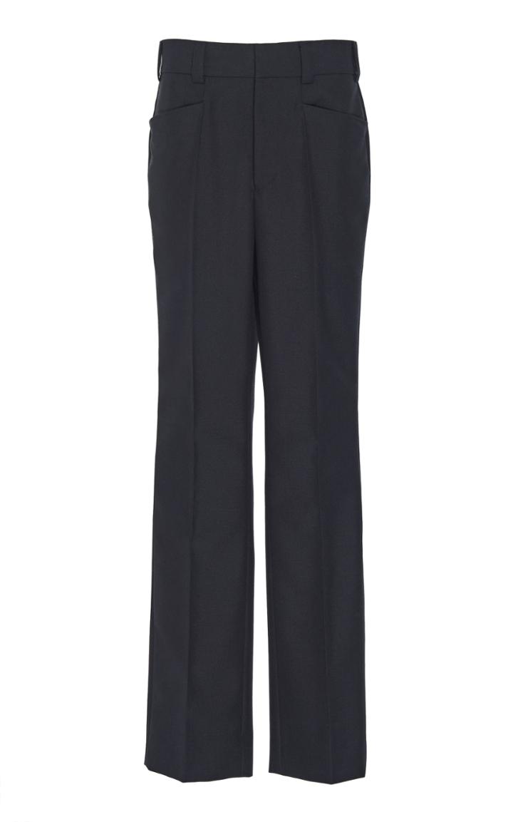 Maison Margiela Mid-rise Wool Straight-leg Pants