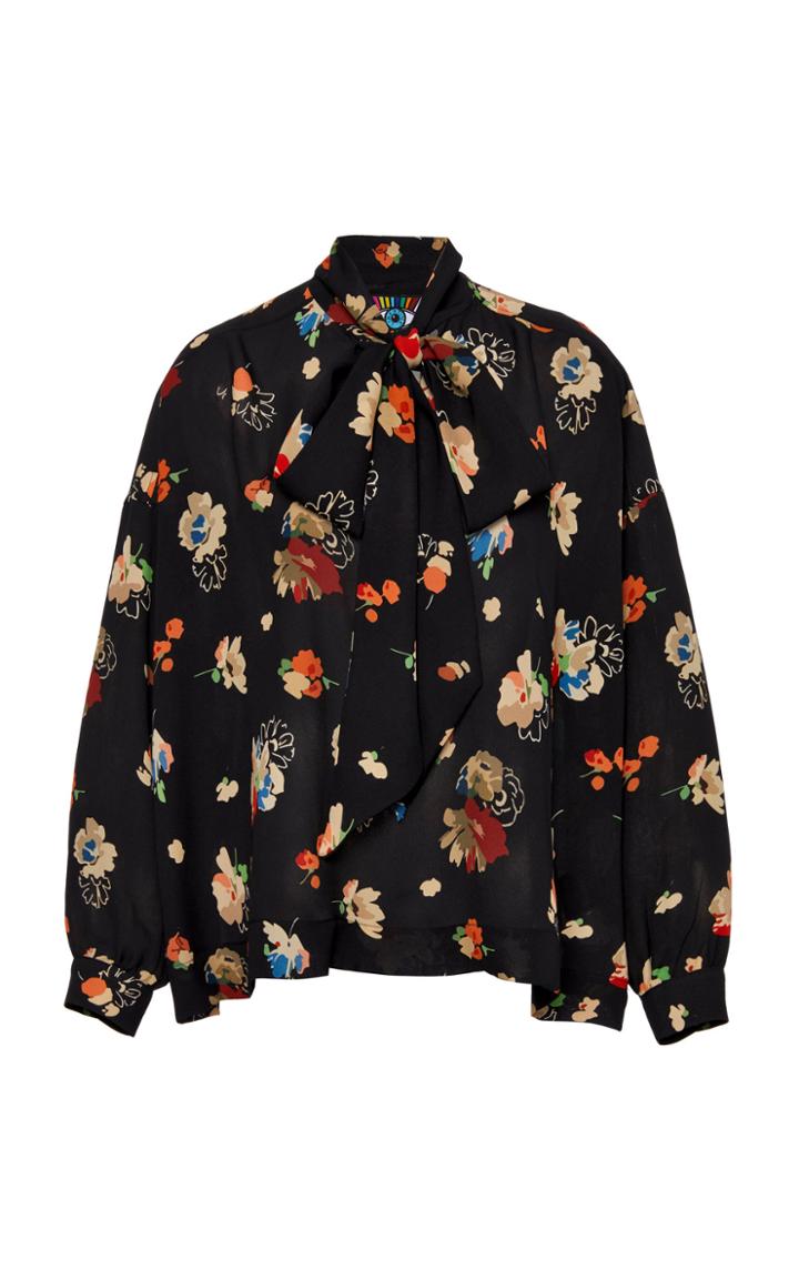Moda Operandi Libertine Nina Simone Floral Tie Blouse Size: Xs