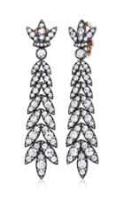 Moda Operandi Margaret Jewels One Of A Kind Silver & 18k Pink Gold Chevron Earrings