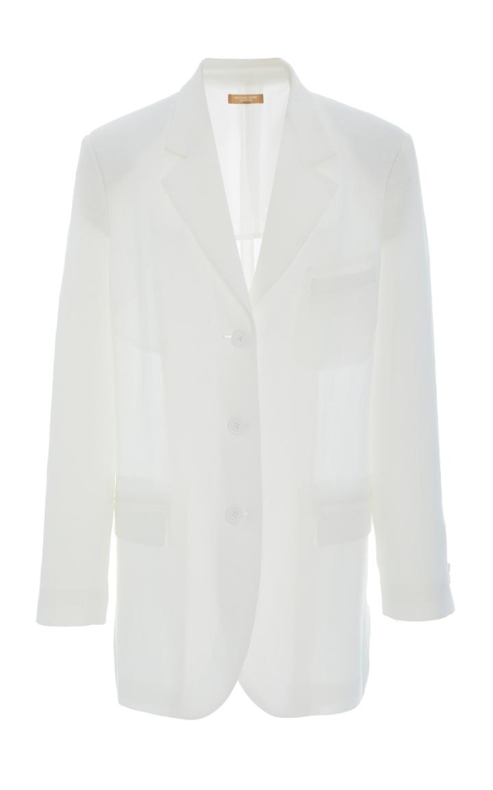 Michael Kors Collection Boyfriend Linen Blazer