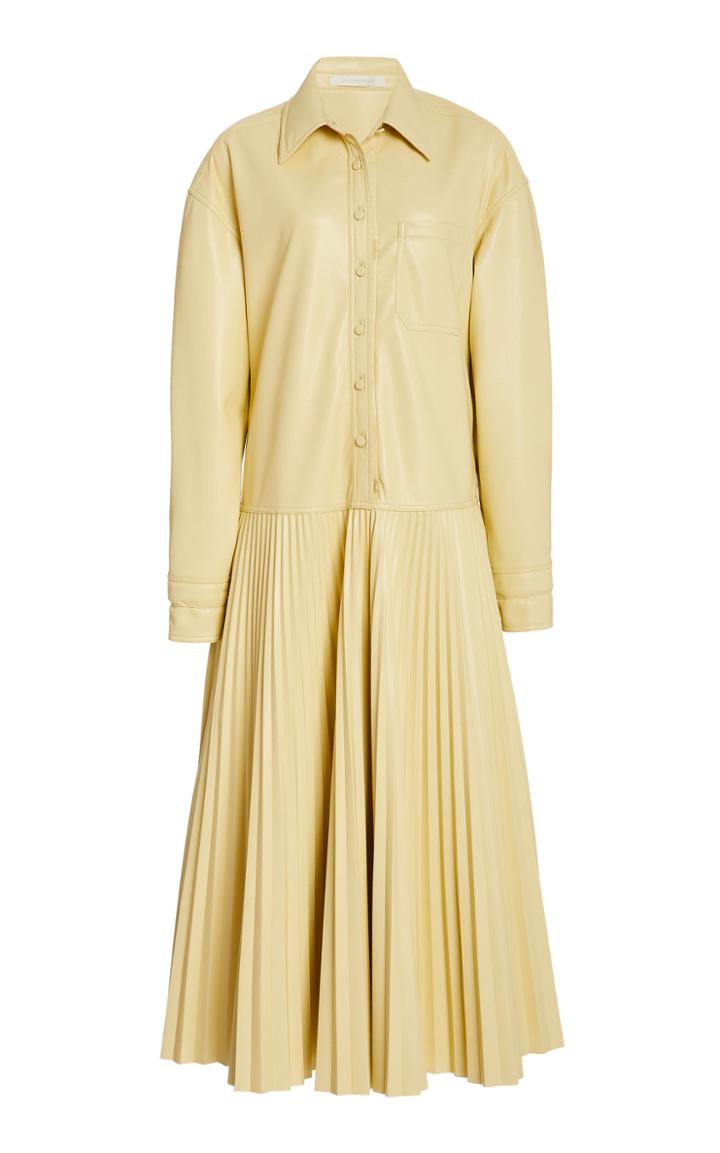 Moda Operandi Jonathan Simkhai Makayla Vegan-leather Shirt Dress