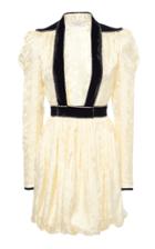 Moda Operandi Philosophy Di Lorenzo Serafini Velvet-trimmed Jacquard Mini Dress