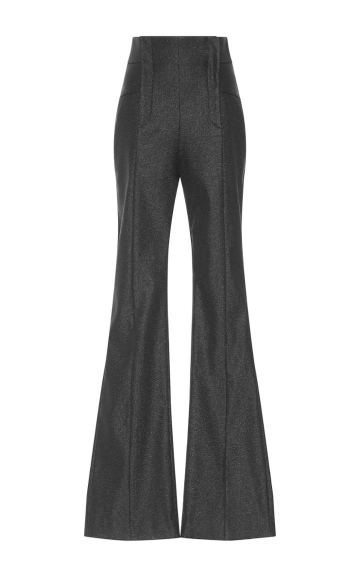 Luisa Beccaria Metallic High Waisted Pants